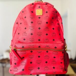 Authentic MCM STARK Large BACKPACK IN VISETOS